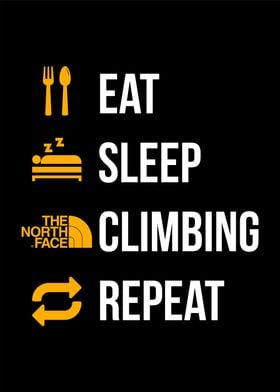 eat sleep climbing repeat