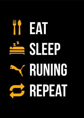 eat sleep runing repeat