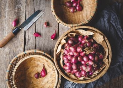 Fresh shallots