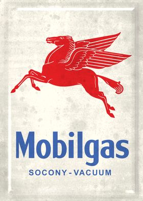 Mobilgas Retro Sign 1