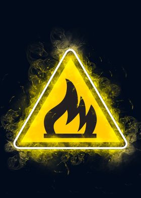 fire danger symbol smoky 
