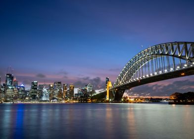 Sydney Skyline with Bridge