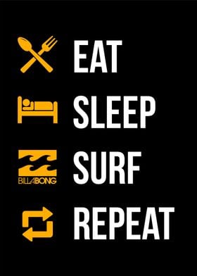 eat sleep surf repeat