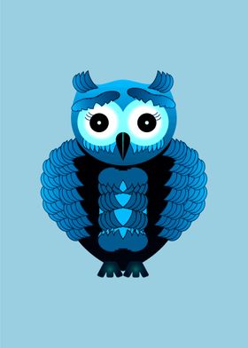 Blue Ice Owl
