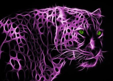 Glowing Purple Jaguar 