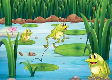 Frog cartoon
