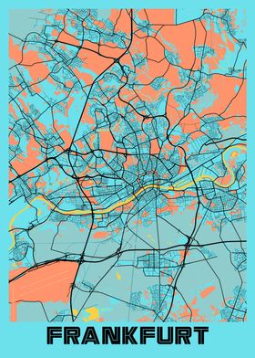 Frankfurt Gloria City Map