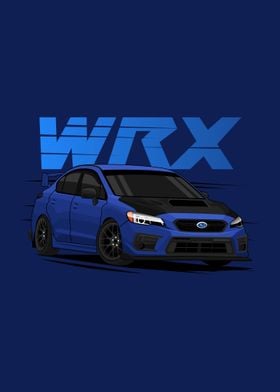 WRX STI Blue Dark