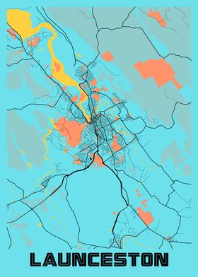 Launceston Gloria City Map