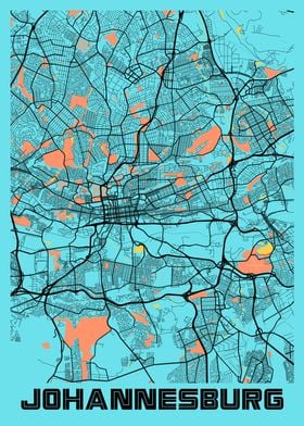 Johannesburg Gloria Map