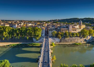 Rome River View Cityscape