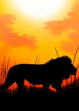 Lion Silhouette