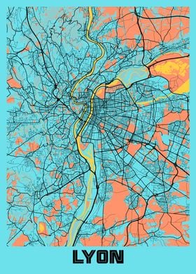 Lyon Gloria City Map