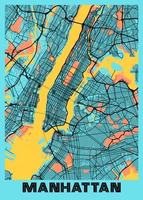 Manhattan Gloria City Map