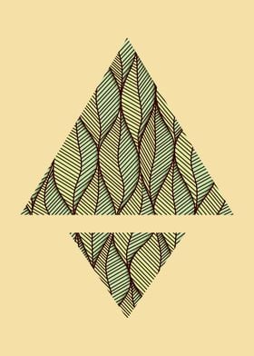 Leaf pattern in triangles