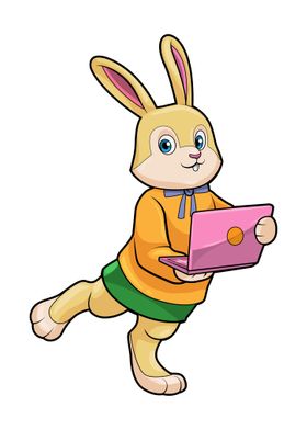 Bunny Secretary Laptop