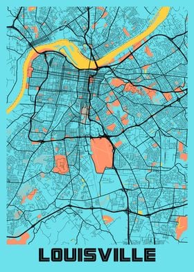 Louisville Gloria City Map