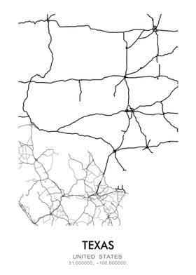 Texas Road Map