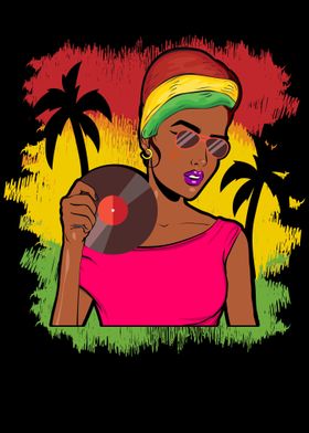 Reggae Jamaican Woman