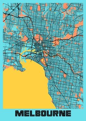 Melbourne Gloria City Map