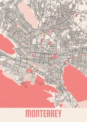 Monterrey Chalk City Map