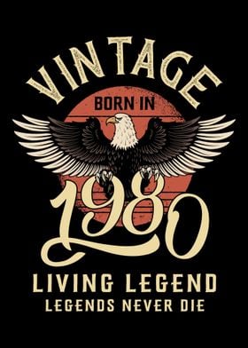 Vintage 1980 Born