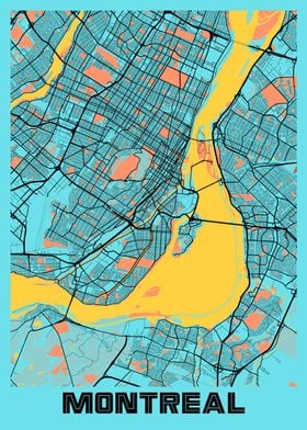 Montreal Gloria City Map