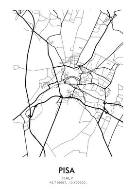 Map of Pisa