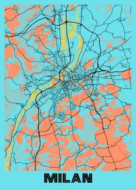 Milan Gloria City Map