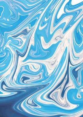 Blue Abstract Liquify Art