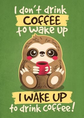 Coffee sloth