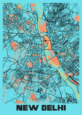 New Delhi Gloria City Map