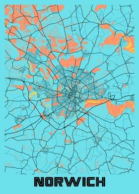 Norwich Gloria City Map