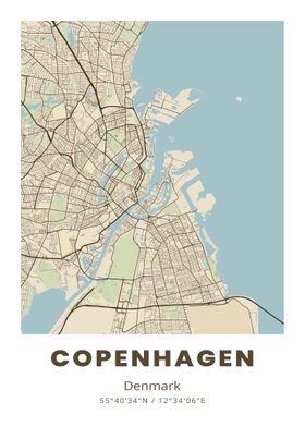 Copenhagen City Map