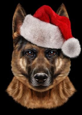 Santa German Shepherd Dog