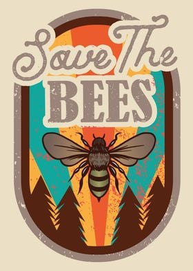 Save The Bees Displate