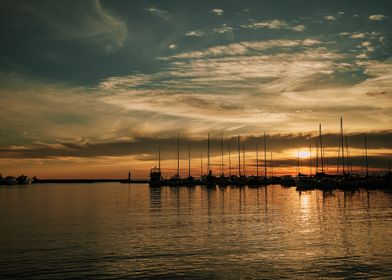 Sunset at the Harbour