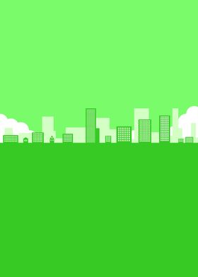 Green cityscape