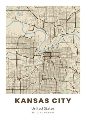 Kansas City City Map