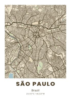 Sao Paulo City Map