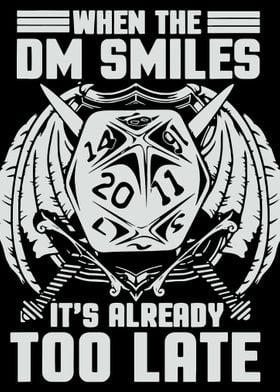Dungeon Dragon DM smiles