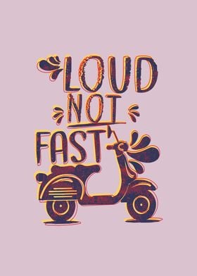 Motorcycle quote loud' Poster by ORIGINALABD | Displate