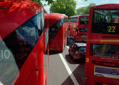 London Bus Jam