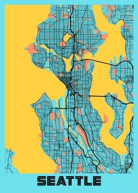 Seattle Gloria City Map