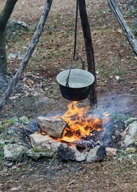 pot on the fire