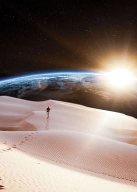 Walking in Dunes Space