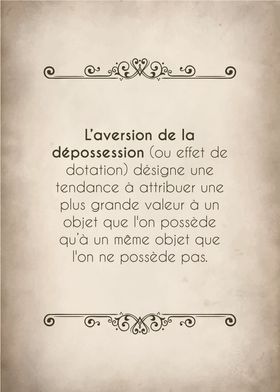 Aversion de depossession