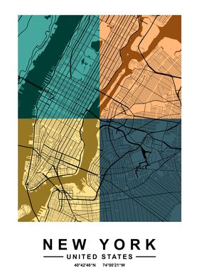 New York Color Map