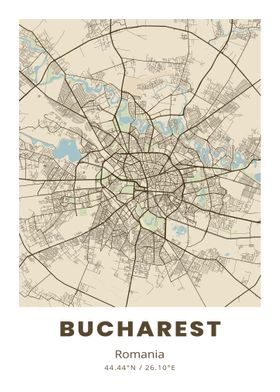 Bucharest City Map