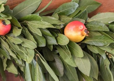 bouquet with fresh fruit